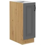 Niki 40 konyha 30 D CARGO BB dustgrey/ artisan tölgy Gyors kiszállítás